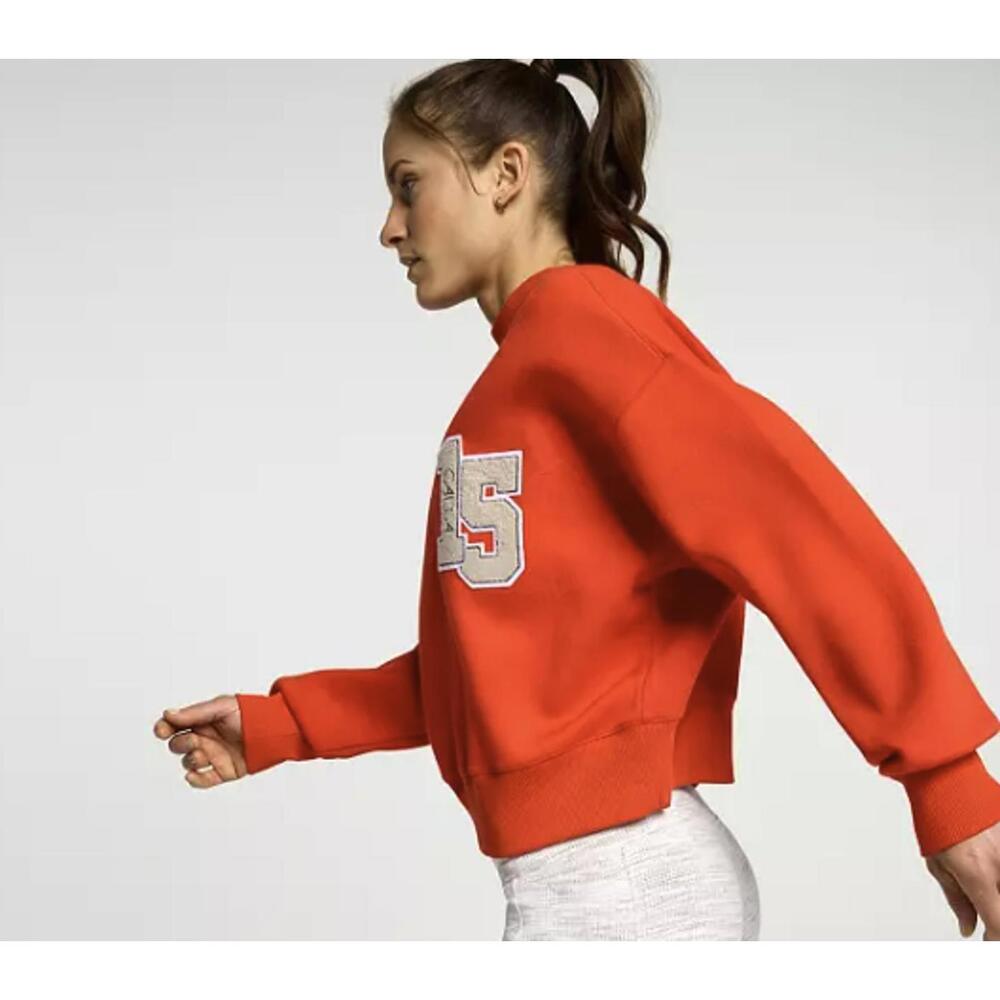 CALIA Red Pique Scuba Logo Crewneck - Size - Large - NWT - Picture 2 of 8